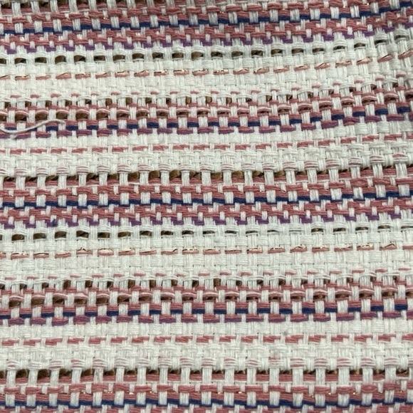 LOFT High Waist Striped Shorts - Cream and Pink - Picture 7 of 9